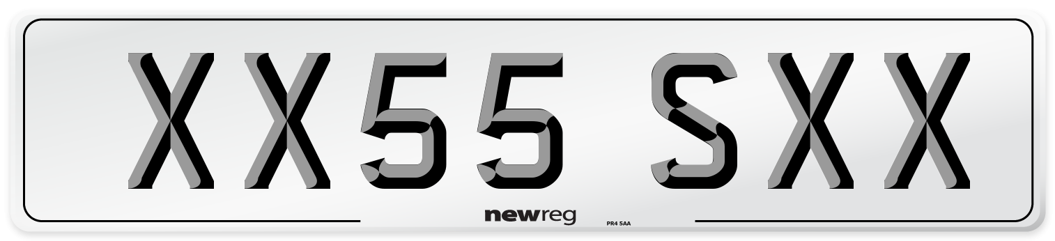 XX55 SXX Number Plate from New Reg